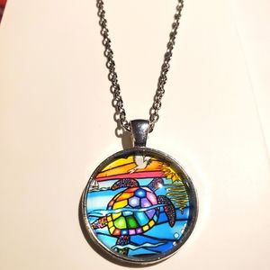 Cute Turtle Charm Necklace